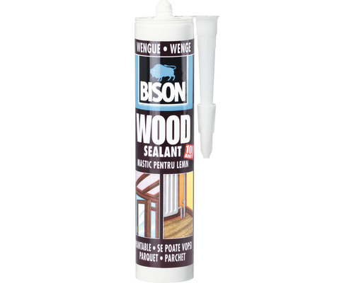 Tesniaci prostriedok na drevo Bison, farba wenge, s aplikátorom