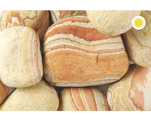 Dekoratívne kamene s pruhovanou štruktúrou