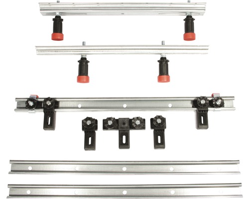 Hliníkový profilový systém s montážnymi prvkami