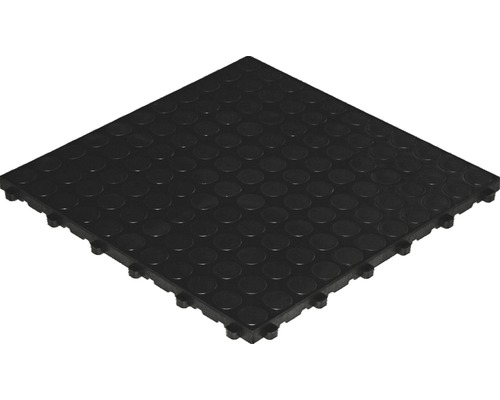 Plastová dlaždica Florco Spot 40 x 40 cm s klick systémom čierna balenie 6 ks