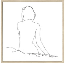 Obraz v ráme Sketch of a Woman 53x53 cm-thumb-1