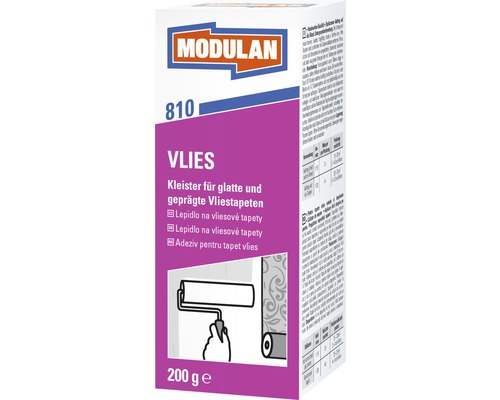 Lepidlo na tapety 810 200g Modulan lepidlo na vliesové tapety 200 g pre hladké a reliéfne vliesové tapety
