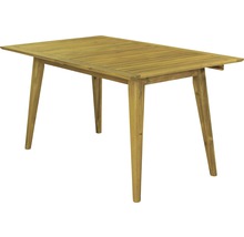 Obdĺžnikový záhradný stôl z dreva so štyrmi nohami