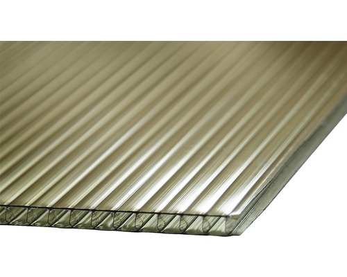 Polykarbonátová doska Bravo dutinková 2000 x 1050 x 10 mm bronzová Svetelná doska z plastu