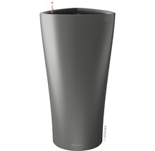 Vysoký sivý kvetináč pre vnútorné a vonkajšie použitie