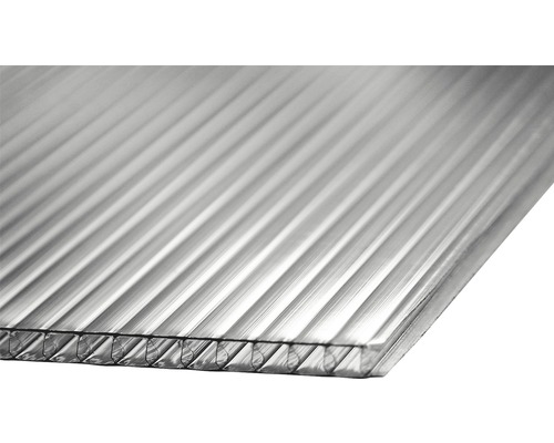 Polykarbonátová doska Bravo dutinková 1000 x 1050 x 6 mm číra Polykarbonátová komôrková doska