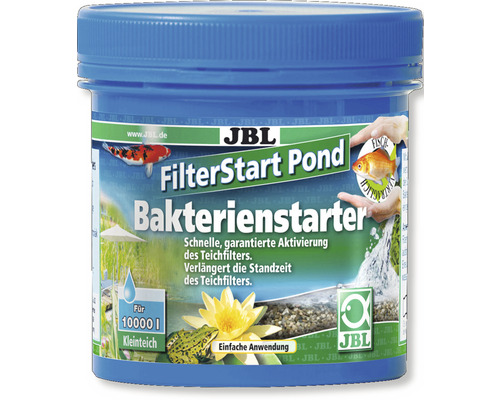 Štartér baktérií pre jazierkový filter JBL FilterStart Pond 250 g JBL FilterStart Pond Bakteriálny štartér pre jazierka do 10000 litrov
