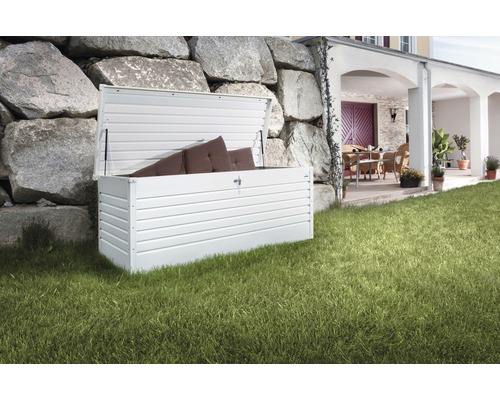 Záhradný box na podušky Biohort FreizeitBox 180, 181x79x71 cm biely