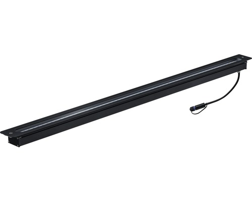 LED vstavané vonkajšie svietidlo Paulmann 93921 Plug & Shine IP67 8W 875lm 3000K sivé Zapustené zemné svietidlo z kovu s LED žiarovkou a pripojovacím káblom