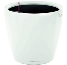 Biely kvetináč so zavlažovacím systémom