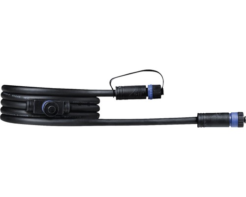 Kábel Paulmann 93926 Plug and Shine IP68 2m 2x1,5mm² čierny Čierny pripojovací kábel s konektorom