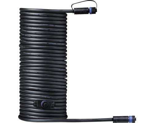 Kábel Paulmann 93928 Plug and Shine IP68 10m 2x1,5mm² čierny Čierny predlžovací kábel s konektormi