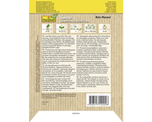 Balenie semien FloraSelf Paradajka Rote Murmel