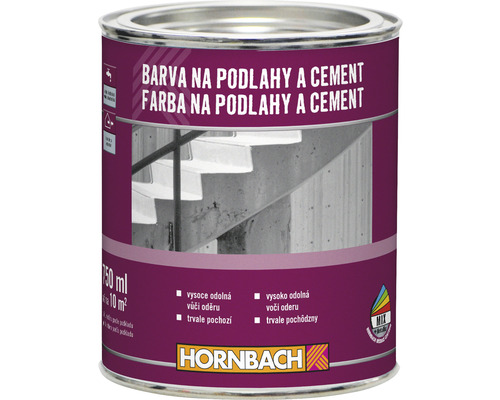 Farba na podlahy a cement HORNBACH 0,75 l RAL7024 grafitovo šedá