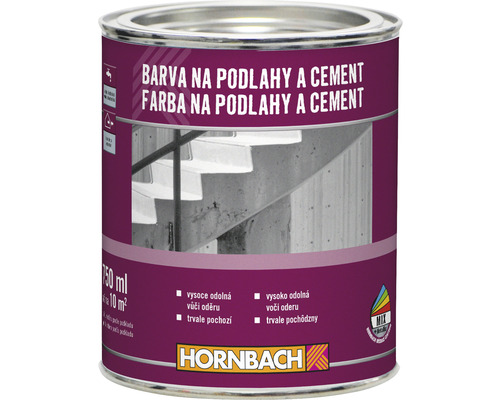 Farba na podlahy a cement HORNBACH 0,75 l RAL 7016 antracitová sivá