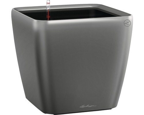 Štvorcový kvetináč s ukazovateľom hladiny vody