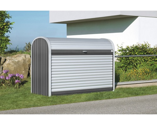 Prístrešok na popolnice Biohort StoreMax 190 plechový 190x97x136 cm tmavosivý metalický