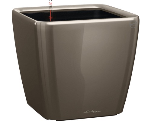 Štvorcový kvetináč s ukazovateľom hladiny vody