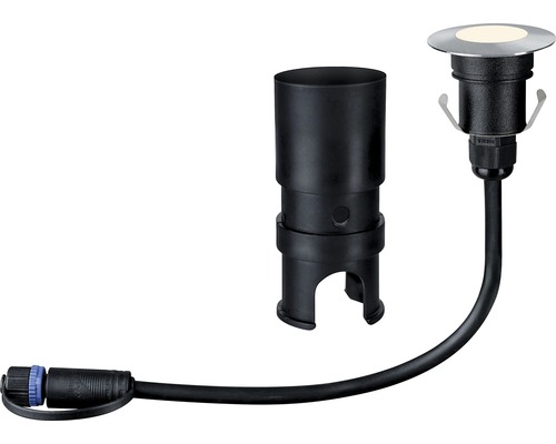 Zemné vstavané svietidlo s pripojovacím káblom a vstavaným puzdrom