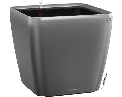 Štvorcový kvetináč s ukazovateľom hladiny vody