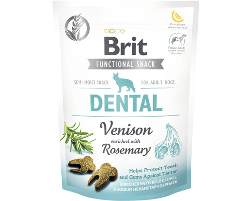 Maškrta pre psov Brit Care Dog Functional Snack Dental Venison 150 g