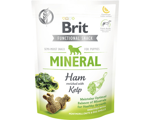 Maškrta pre psov Brit Care Dog Functional Snack Mineral Ham for Puppies 150 g Maškrta pre psov Brit Care Dog Functional Snack Mineral Ham for Puppies 150 g