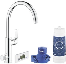 Kuchynská batéria Grohe Blue s filtrom, hlavicou filtra, filtračnou patrónou a časovačom