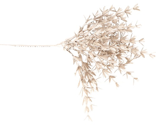 Dekorácia vetva listy staroružové 23 cm Dekoratívna umelá vetva s listami