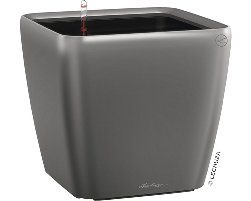 Štvorcový kvetináč s ukazovateľom hladiny vody pre vnútorné a vonkajšie použitie