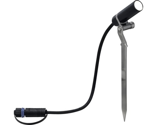 Záhradný reflektor so zemným hrotom a káblom