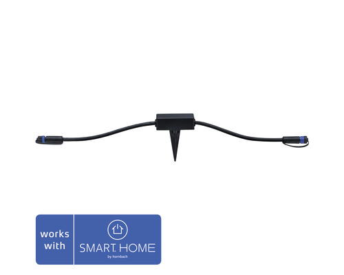 Ovládač Paulmann 93999 ZB,12-24V DC max 75W - kompatibilný so SMART HOME by hornbach Rozdeľovací kábel pre záhradné osvetlenie so zemným hrotom