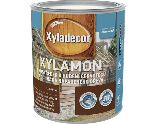 Impregnácia dreva Xyladecor Xylamon proti červotočom 0,75 l Xyladecor prostriedok na ochranu dreva proti červotočom