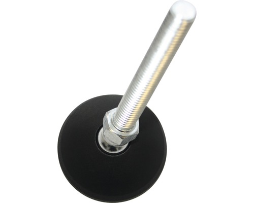 Nastaviteľná noha so závitovou skrutkou a čiernou podložkou