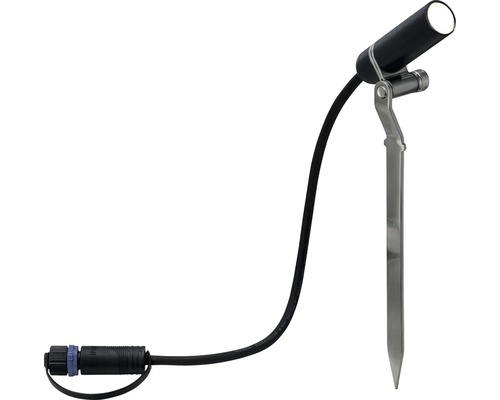 Záhradné bodové svietidlo so zemným hrotom a káblom