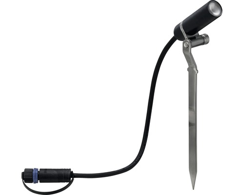 Záhradný bodový reflektor so zemným hrotom a káblom