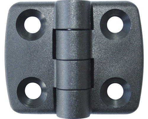 Záves plastový 30x30 mm sivý 1 ks Plastový pánt so štyrmi montážnymi otvormi