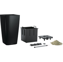 Čierny kvetináč s príslušenstvom