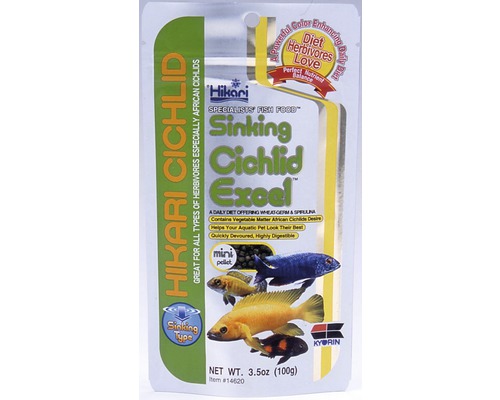 Krmivo pre cichlidy Hikari Cichlid Excel Sinking Mini 100 g