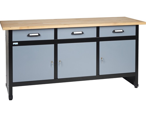 Pracovný stôl Küpper 1700x840x600 mm, 3 zásuvky
