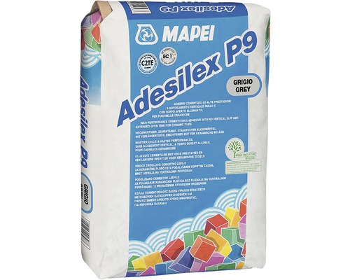 Lepidlo na obklady a dlažbu MAPEI Adesilex P9 C2TE mrazuvzdorné 25 kg sivé