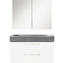 Kúpeľňová zostava Differnz Somero 170x80x38 cm biela/betón-thumb-0 Kúpeľňová zostava Differnz Somero 170x80x38 cm biela/betón-thumb-0