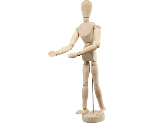 Drevená kĺbová figurína na umelecké účely