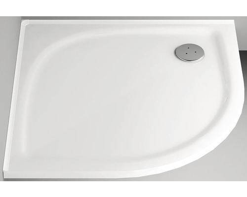 Biela sprchová vanička s odtokom