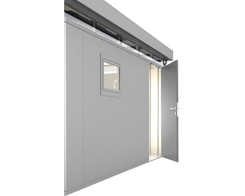 Prídavné dvere pre záhradné domčeky Biohort CasaNova 95x200 cm pravé strieborné metalické-0