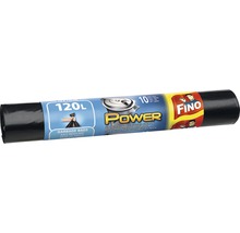 Vrecia na odpad Fino Power 120 l 10 ks čierne-thumb-0