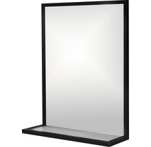 Zrkadlo do kúpeľne 65x60 cm s poličkou-thumb-6