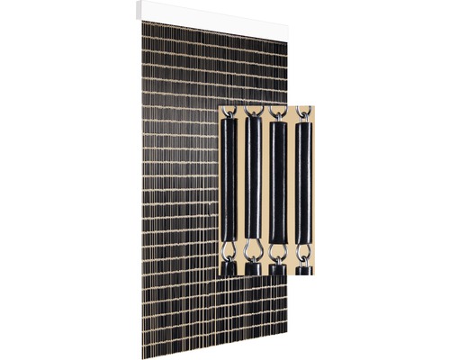Záves na dvere HULZEN 90x210cm sivý Lamelový záves so šnúrami a vodiacou lištou