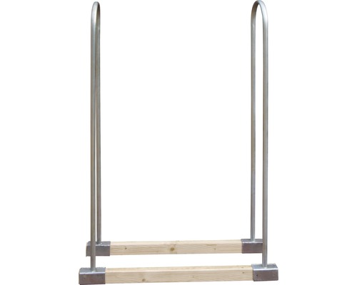 Pomôcka na ukladanie dreva z kovu a dreva