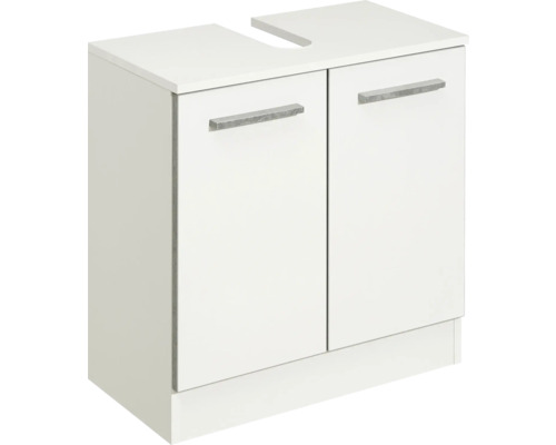 Skrinka pod umývadlo Pelipal Quickset 953 biela lesklá 60 x 62 x 33 cm 953.016017 hrana dekór betón Skrinka pod umývadlo s dvomi dvierkami