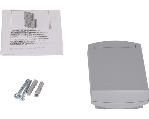 Bezdrôtový kódový spínač s návodom na obsluhu a montážnym materiálom